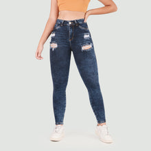 Cargar imagen en el visor de la galería, JEANS MUJER SKINNY TIRO ALTO REF 1388
