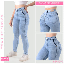 Cargar imagen en el visor de la galería, JEANS MOM FIT MUJER TIRO ALTO 1390
