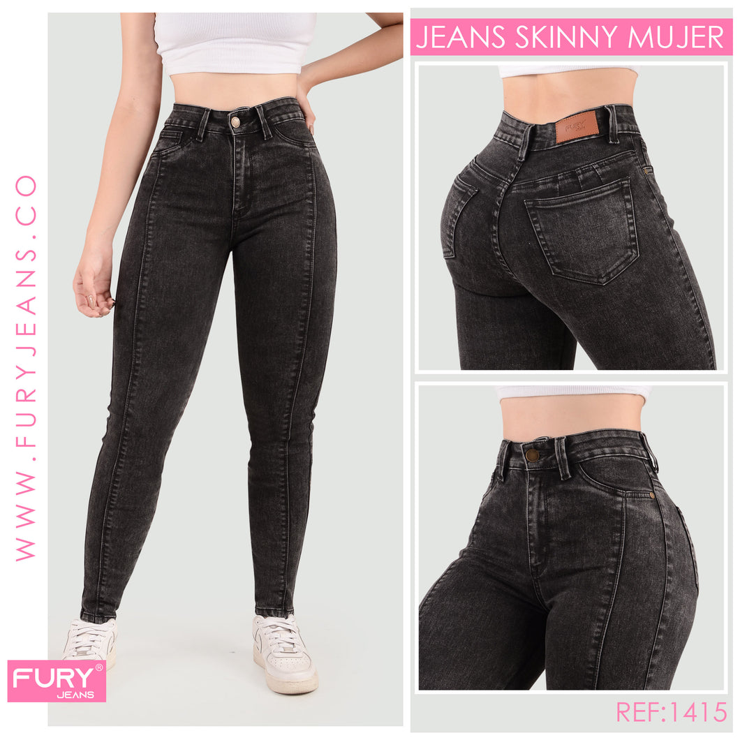 JEANS MUJER SKINNY TIRO ALTO  1415