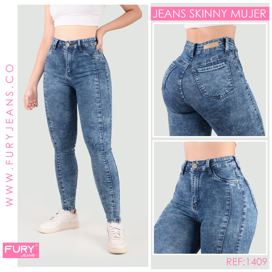 JEANS MUJER SKINNY TIRO ALTO  1409